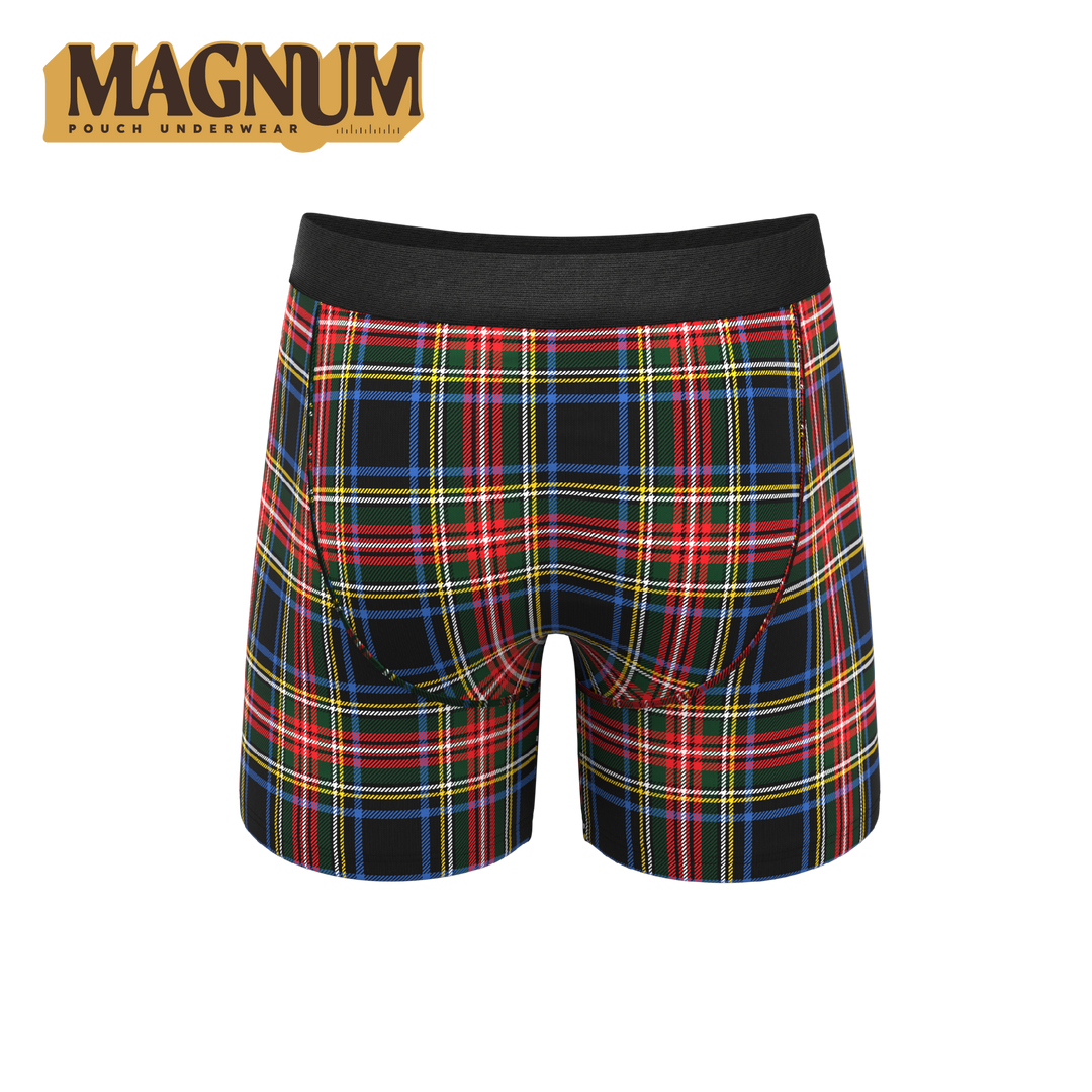 The Cappuccino | Holiday Tartan Plaid Ball Hammock® Magnum Big Pouch Underwear