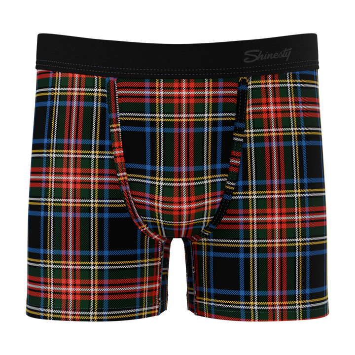 The Cappuccino | Holiday Tartan Plaid Boy's Boxer Briefs