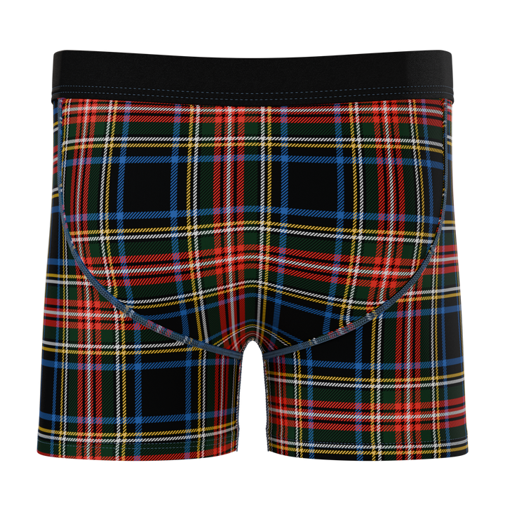 The Cappuccino | Holiday Tartan Plaid Boy's Boxer Briefs