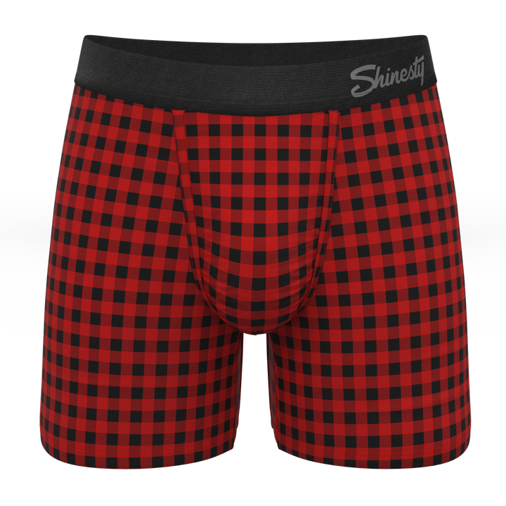 The Cardinal | Micro Buffalo Check Ball Hammock® Pouch Underwear