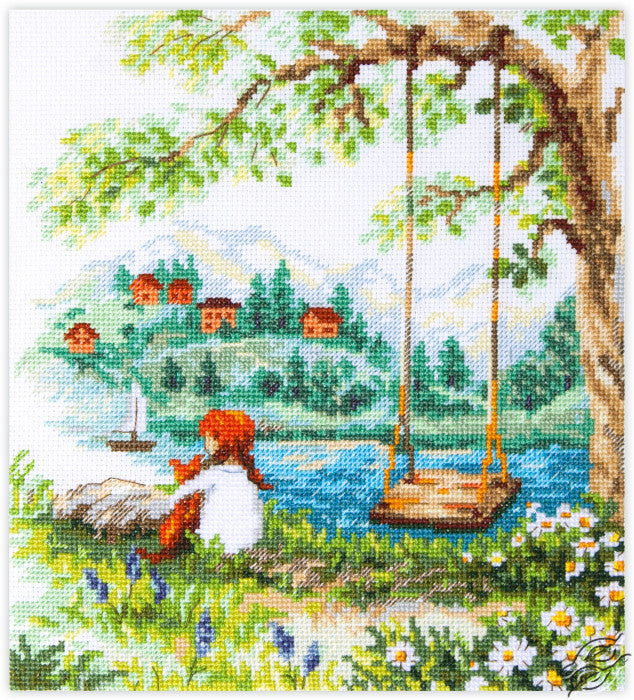 Carefree Days Counted Cross Stitch Kit by Magic Needle 70-42