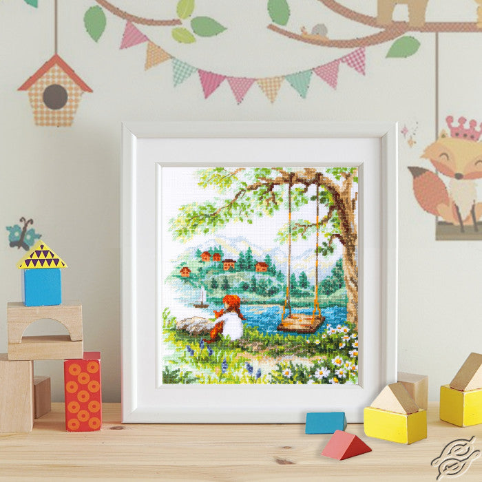 Carefree Days Counted Cross Stitch Kit by Magic Needle 70-42