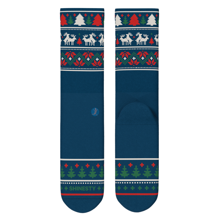 The Caribou Lous | Christmas Deer Heel Hammock™ Crew Socks