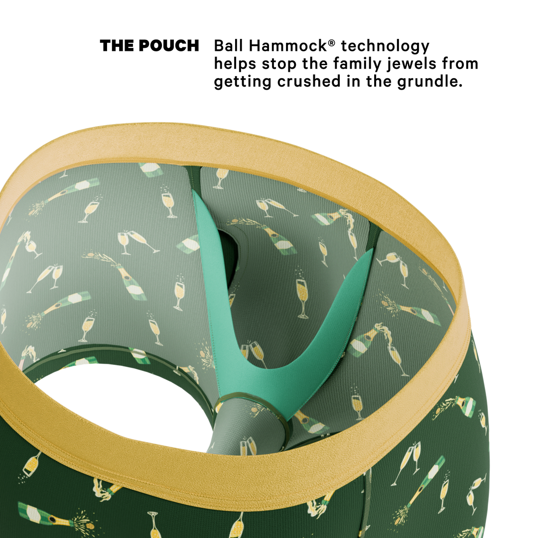 The Champagne Showers | New Years Ball Hammock® Pouch Trunks Underwear