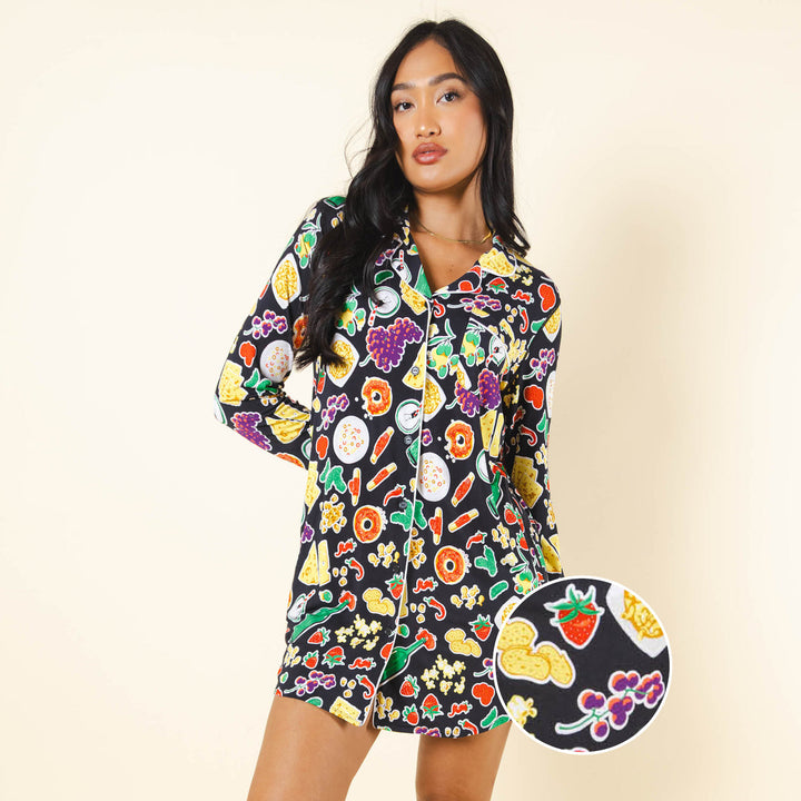 The Charcuterie | Charcuterie SleepDeep™ Long Sleeve Pajama Dress