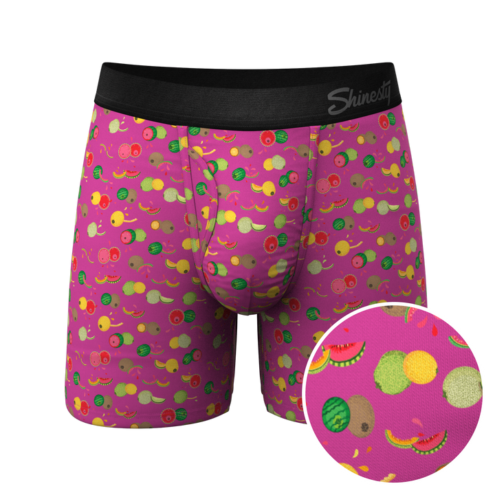 The Check Your Melons | Breast Cancer Awareness Ball Hammock® Pouch Underwear With Fly