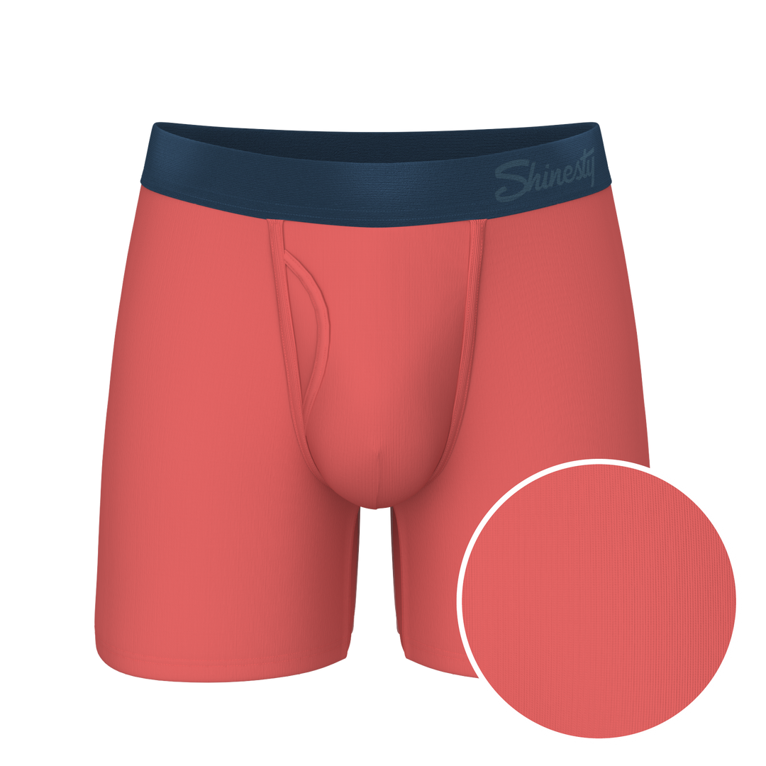 The Cherry Tomato | Coral Red Ball Hammock® Pouch Underwear With Fly