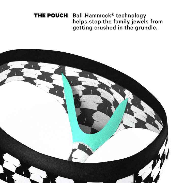 The Chest Mate | Checkered Ball Hammock® Pouch Underwear Briefs