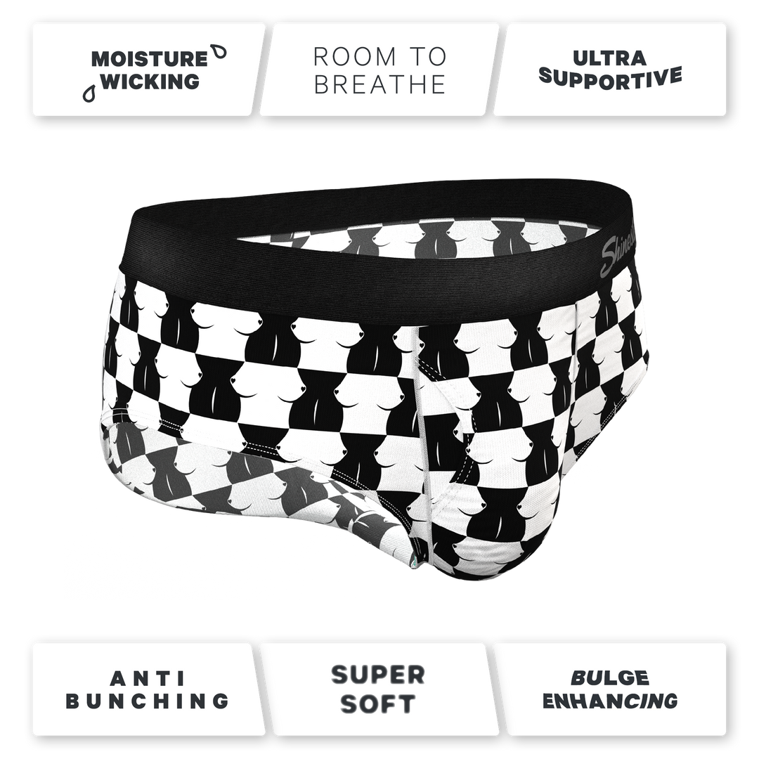 The Chest Mate | Checkered Ball Hammock® Pouch Underwear Briefs