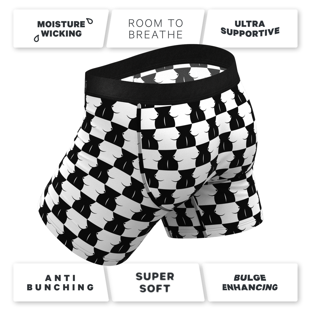 The Chest Mate | Checkered Ball Hammock® Pouch Underwear With Fly