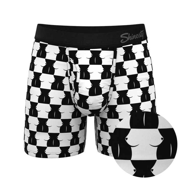 The Chest Mate | Checkered Ball Hammock® Pouch Underwear With Fly