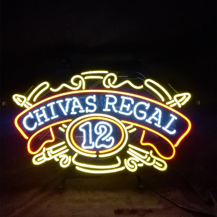Chivas Regal 12 Whiskey Neon Signs