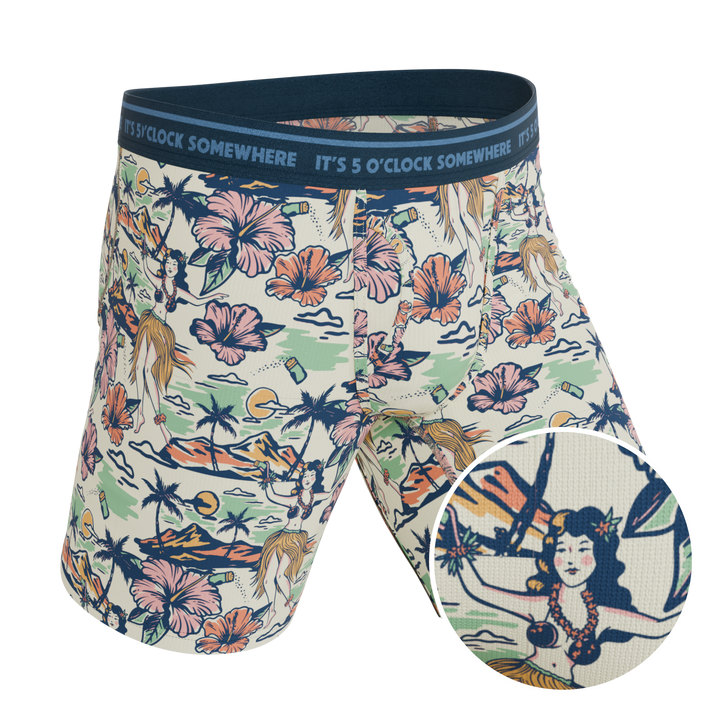 The Come Monday | Shinesty x Margaritaville® Long Leg Ball Hammock® Pouch Underwear With Fly