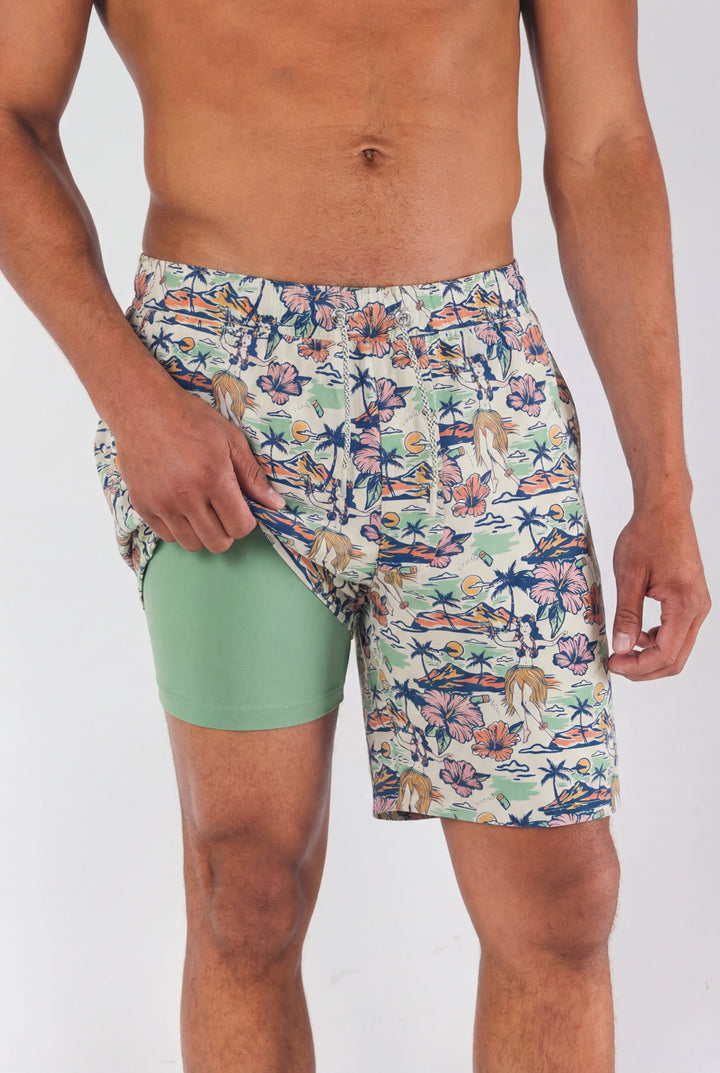 The Come Monday | Shinesty x Margaritaville® Ball Hammock® Pouch 8" Swim Trunks