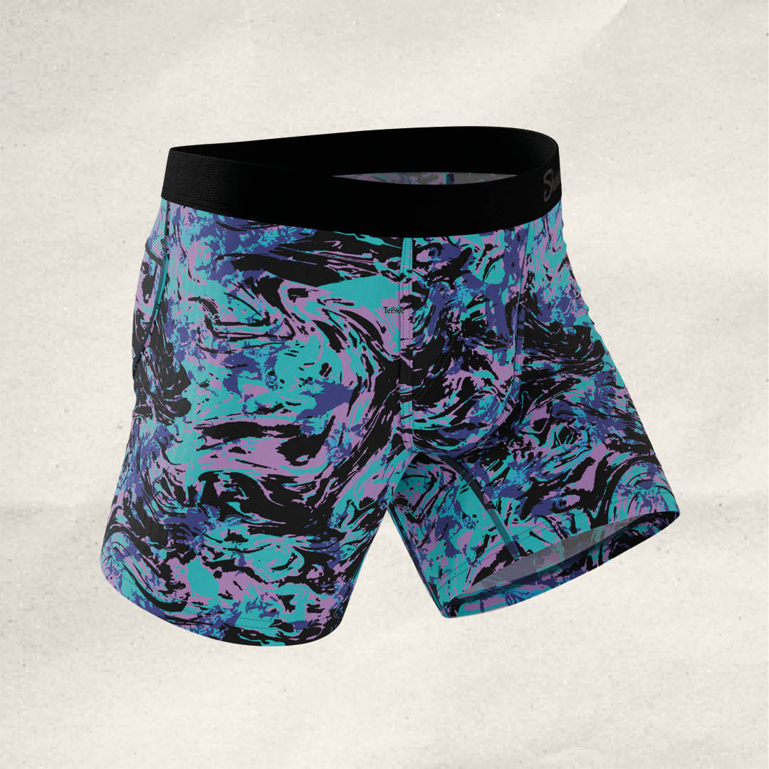 The Limestone | Retro Marbled paradICE™ Cooling Ball Hammock® Underwear