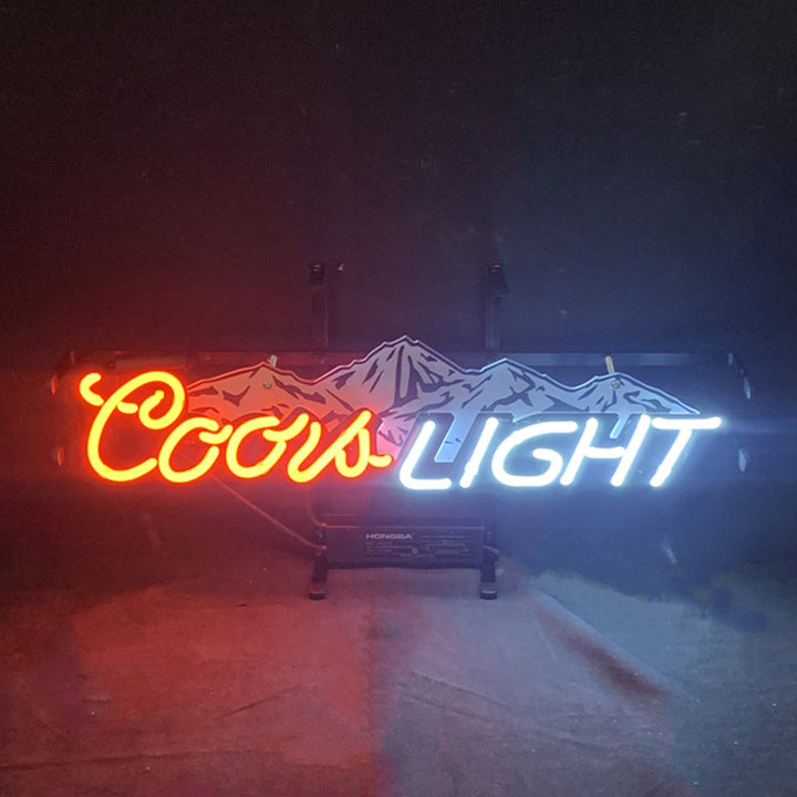 Coors Light with Snow Mountain Neon Signs