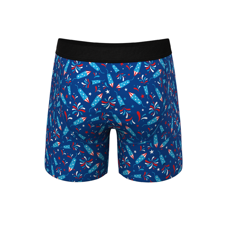 The Crotch Rocket | USA Firecracker Ball Hammock® Pouch Underwear With Fly