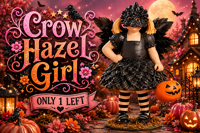 Crow Hazel Girl by Bethany Lowe Designs – view 7