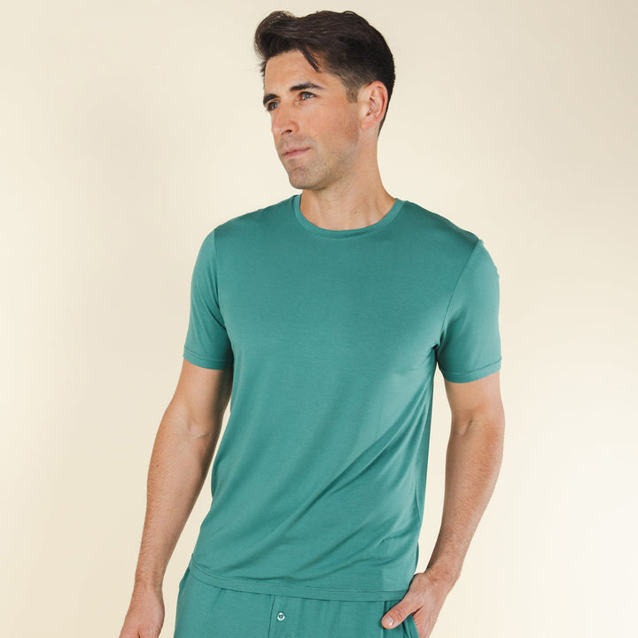 The Curacao | Teal SleepDeep™ Men’s Pajama Shirt
