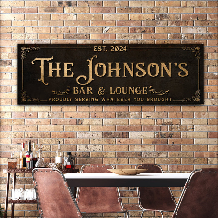 Custom Bar & Lounge Sign III