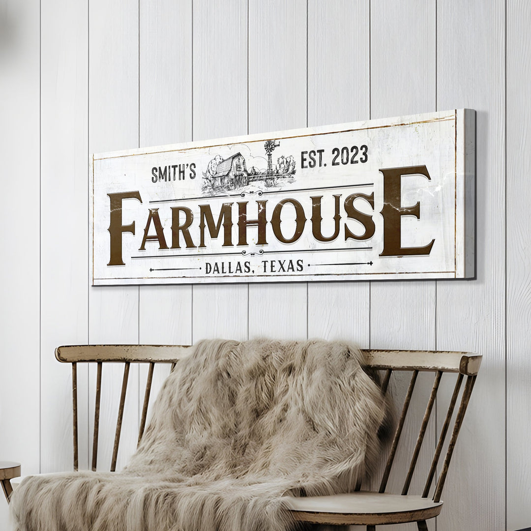 Custom Rustic Farmhouse Sign II