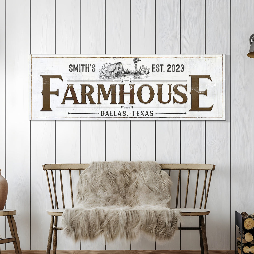 Custom Rustic Farmhouse Sign II