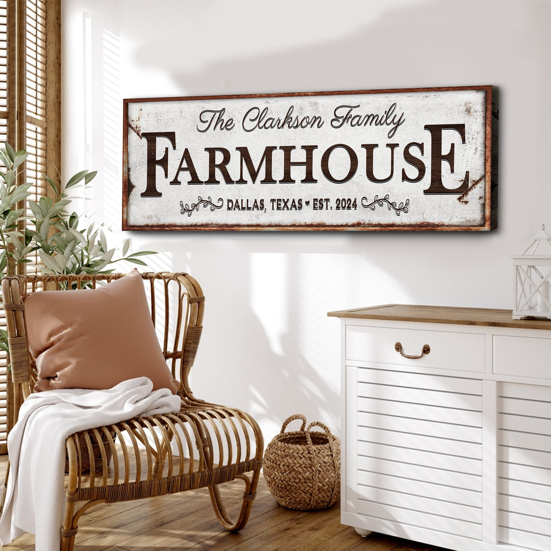 Custom Vintage Rust Farmhouse Sign