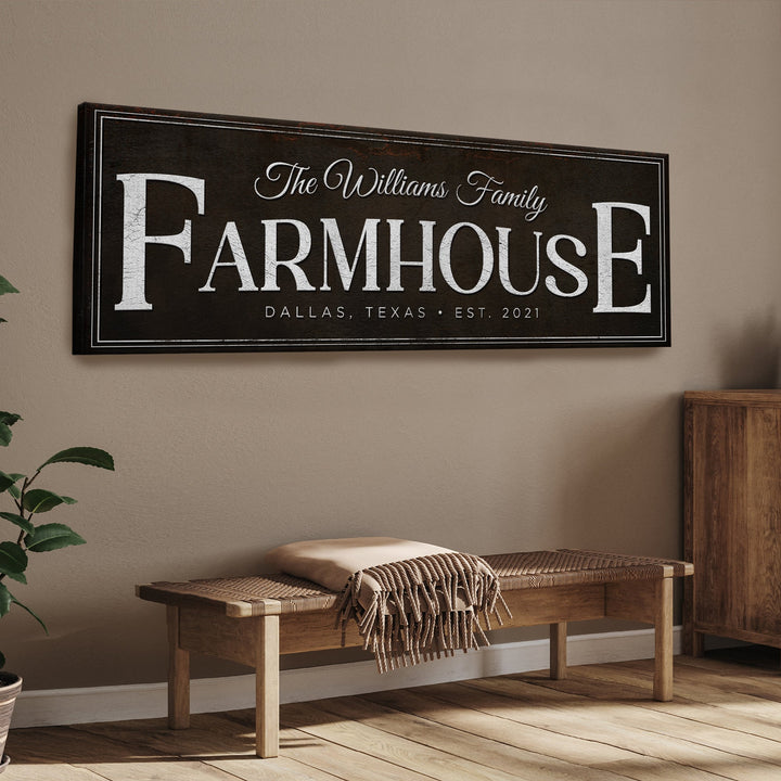 Custom Vintage Rust Farmhouse Sign III