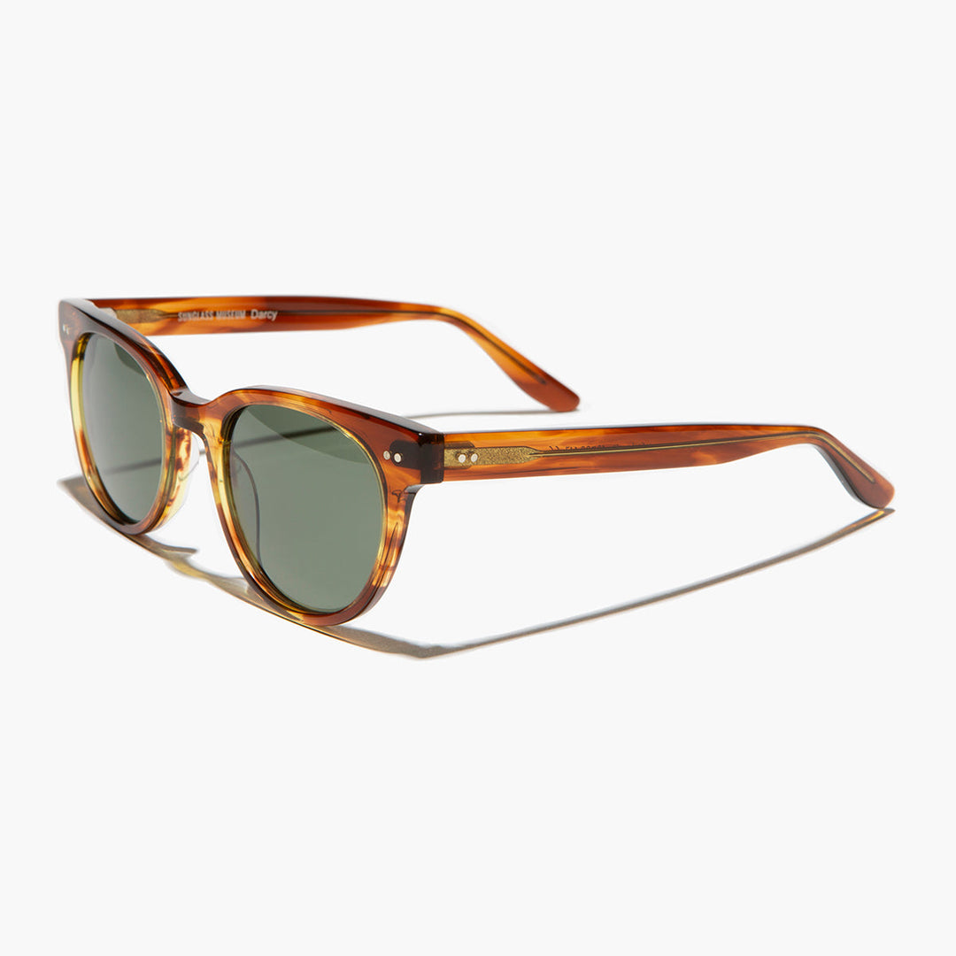 Round Hipster Sunglass with Polarized Lens - Darcy