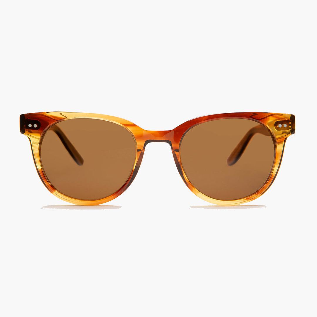 Round Hipster Sunglass with Polarized Lens - Darcy