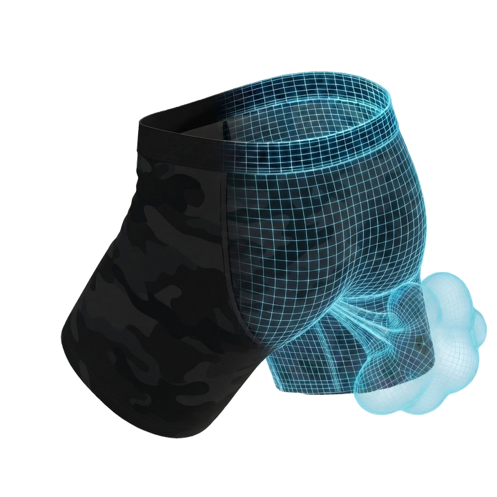 The Darkside | Black Camouflage Fart Proof Ball Hammock® Pouch Underwear