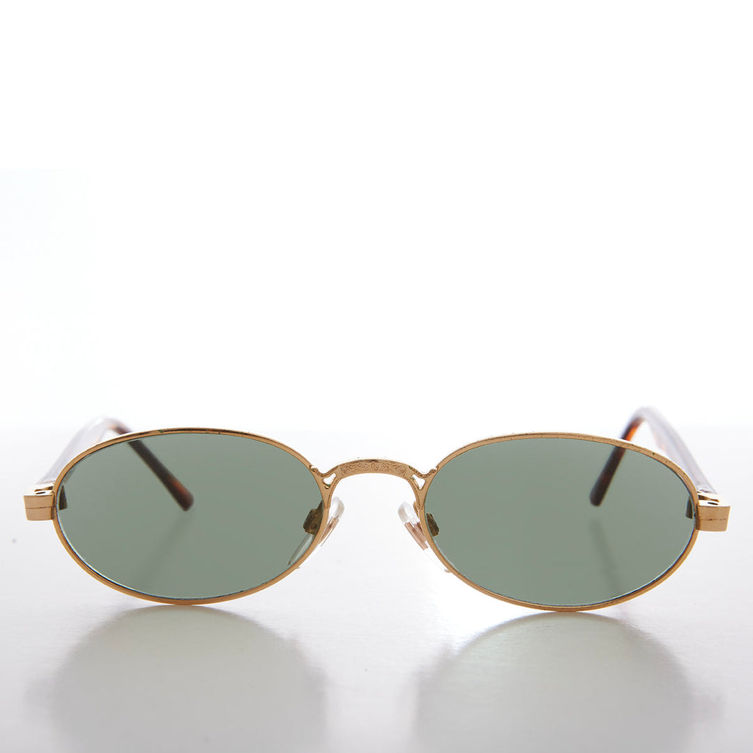 Perfect Gold Oval Vintage Sunglasses - Deacon