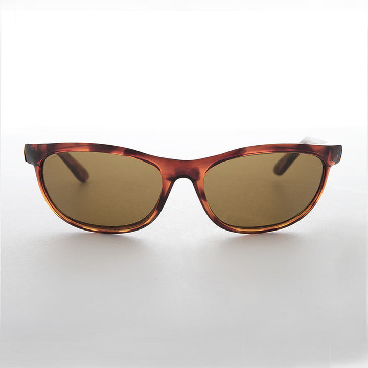 Wrap Sport Vintage Large Sunglasses with Glass Lens - Dimaggio