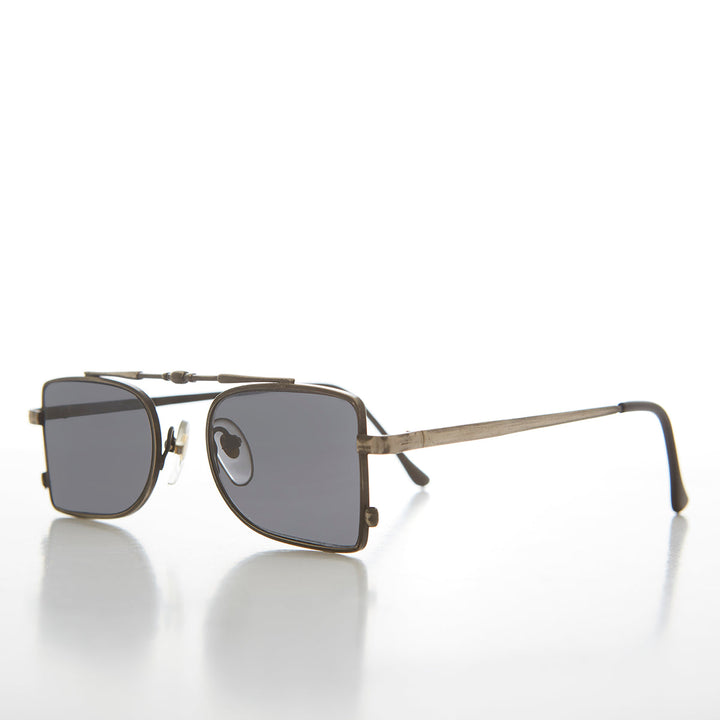 Futuristic Pilot Style Vintage 90s Sunglass - Delvin