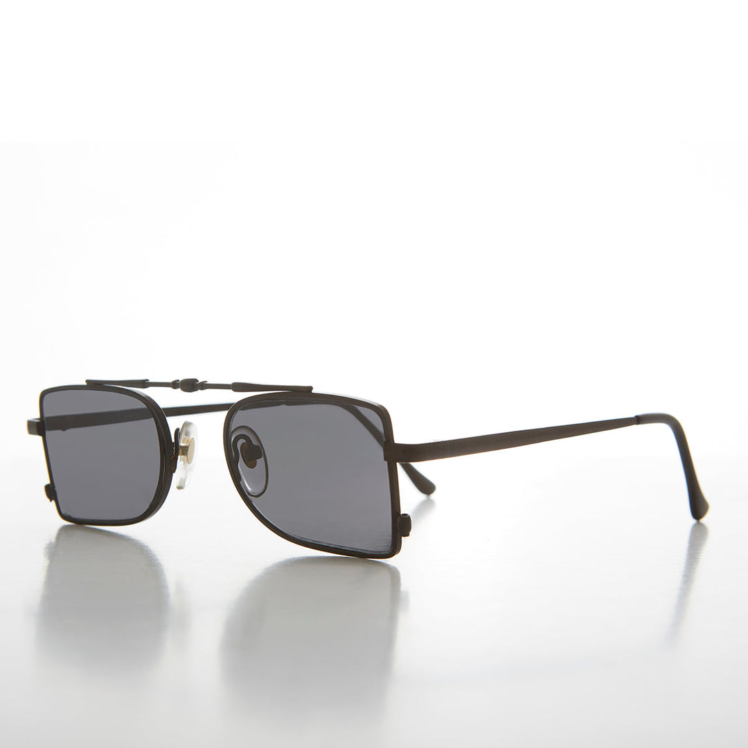 Futuristic Pilot Style Vintage 90s Sunglass - Delvin