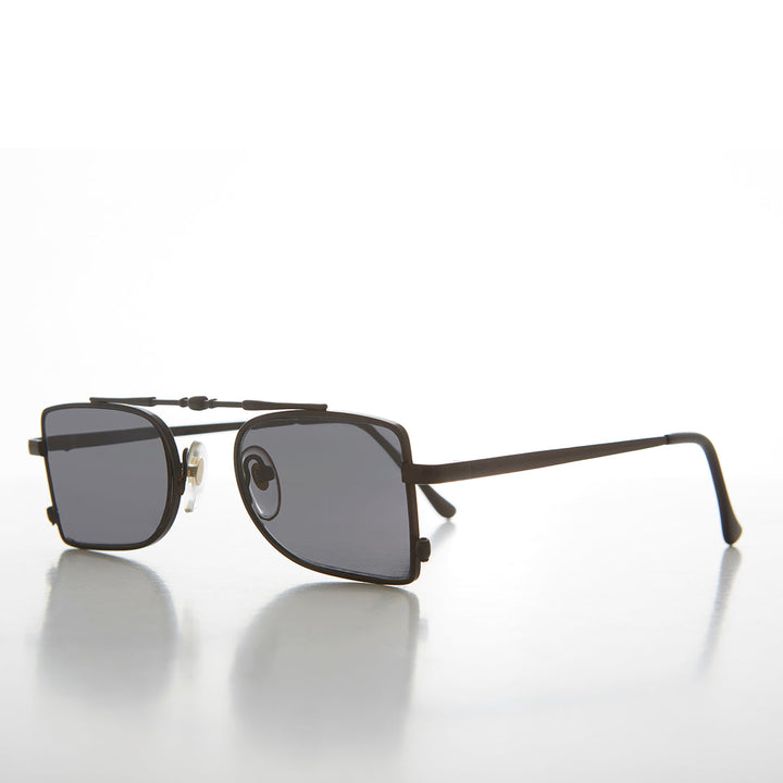 Futuristic Pilot Style Vintage 90s Sunglass - Delvin