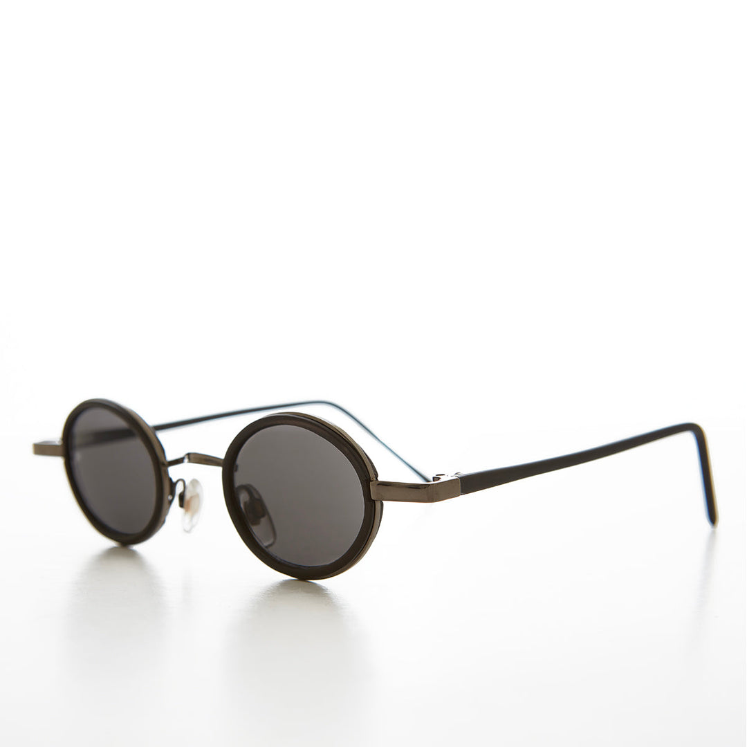 Tiny Oval Indie Futuristic Sunglasses - Weldon
