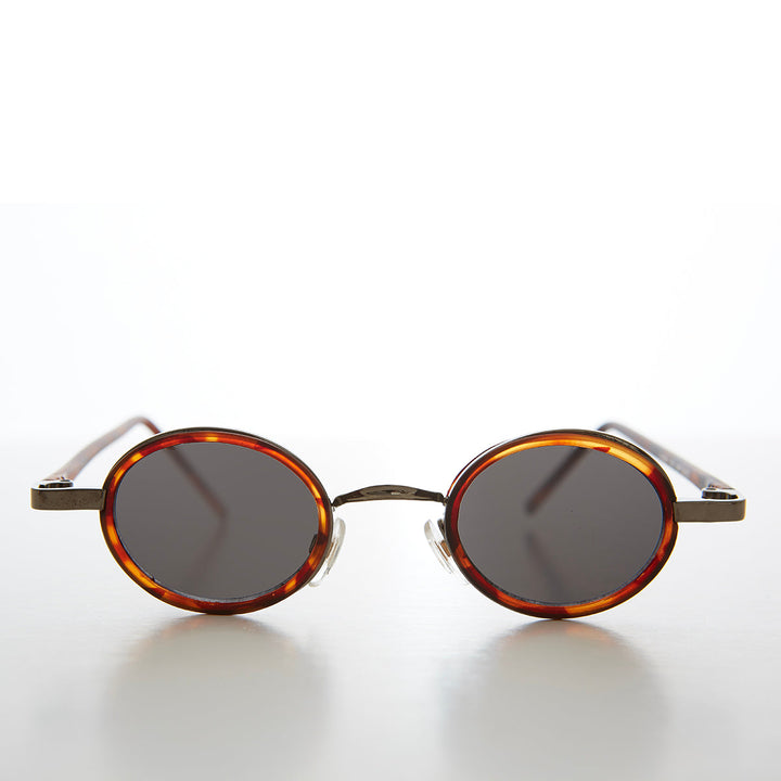 Tiny Oval Indie Futuristic Sunglasses - Weldon