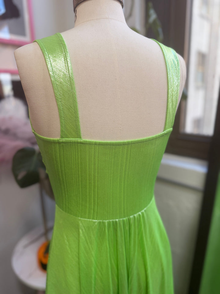 Siren Dress in Slime Queen Green