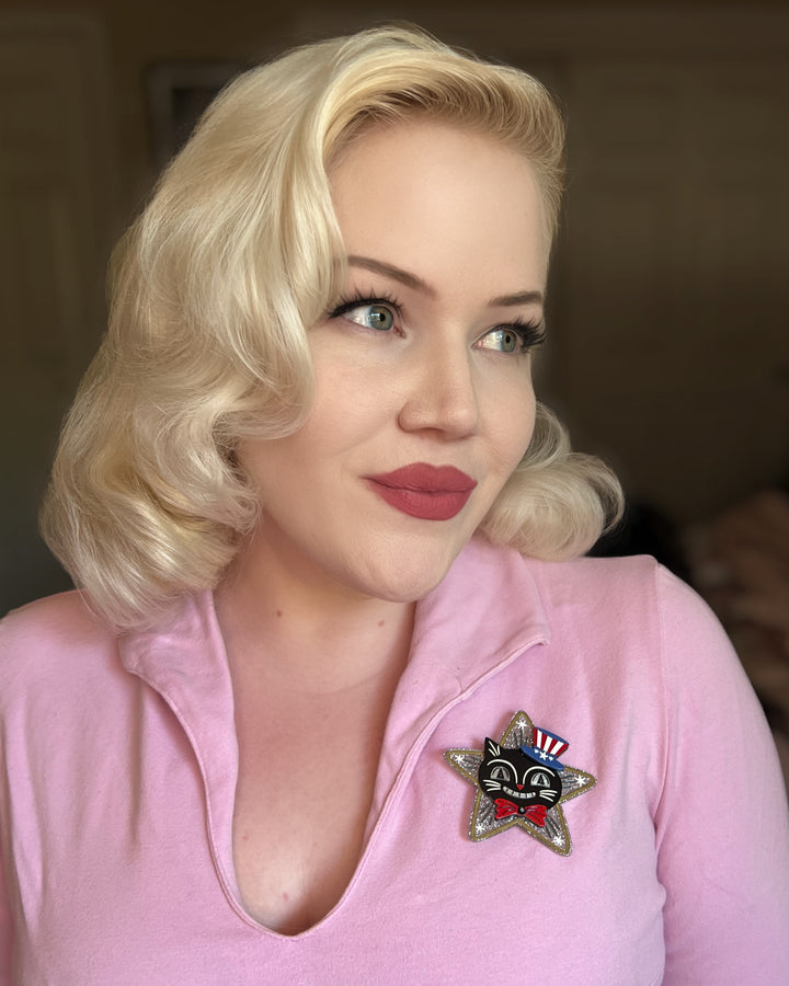 Hiss Bang Pop Brooch by Johanna Parker x Lipstick & Chrome