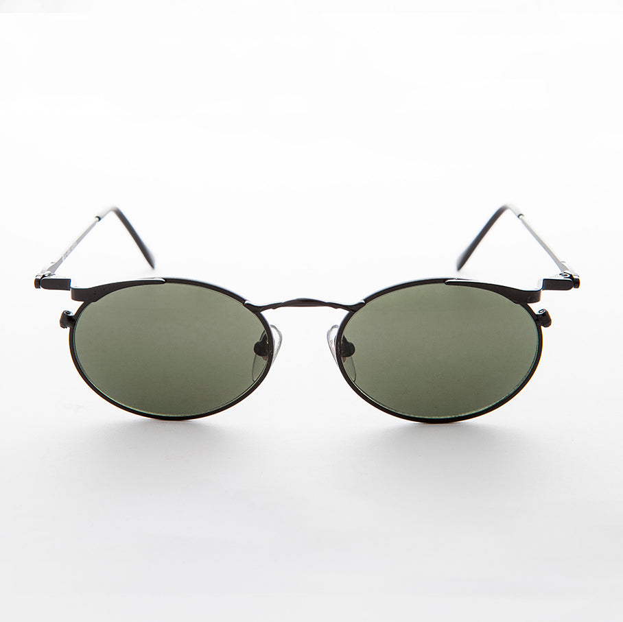 Oval Punk Grunge Steampunk Vintage Sunglass - Dieselgoth