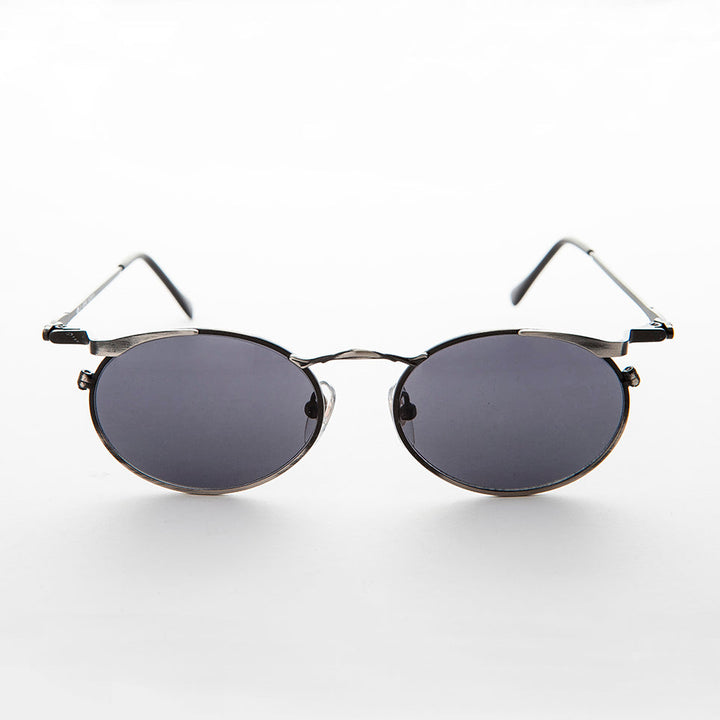 Oval Punk Grunge Steampunk Vintage Sunglass - Dieselgoth