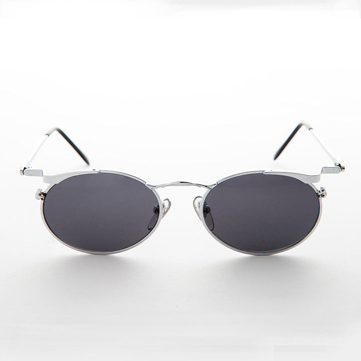 Oval Punk Grunge Steampunk Vintage Sunglass - Dieselgoth