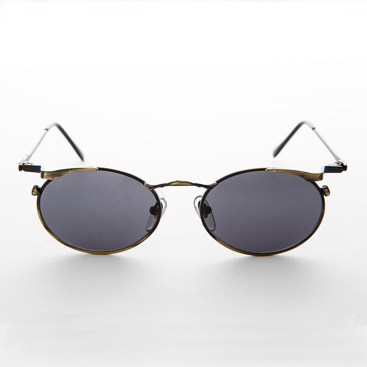 Oval Punk Grunge Steampunk Vintage Sunglass - Dieselgoth