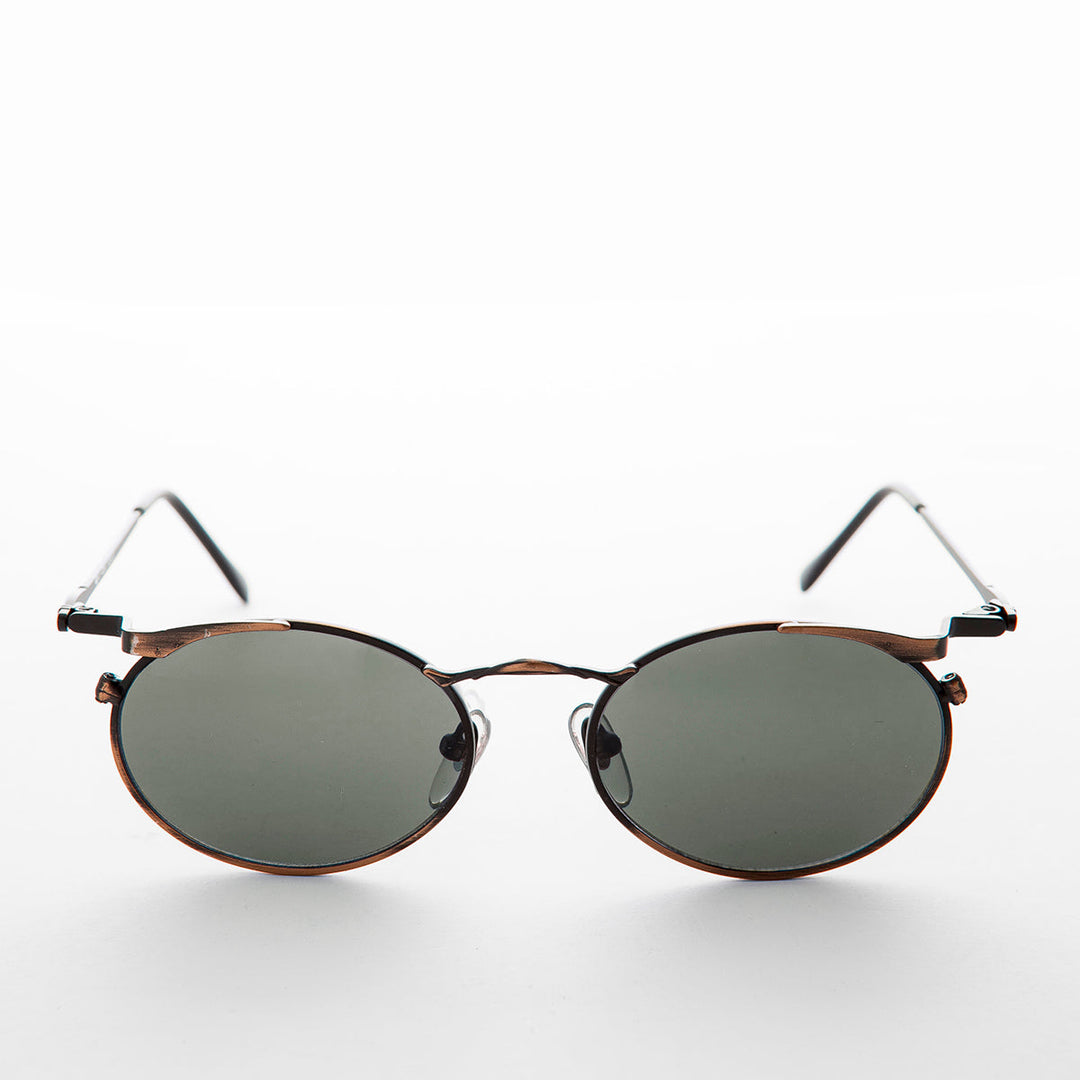 Oval Punk Grunge Steampunk Vintage Sunglass - Dieselgoth