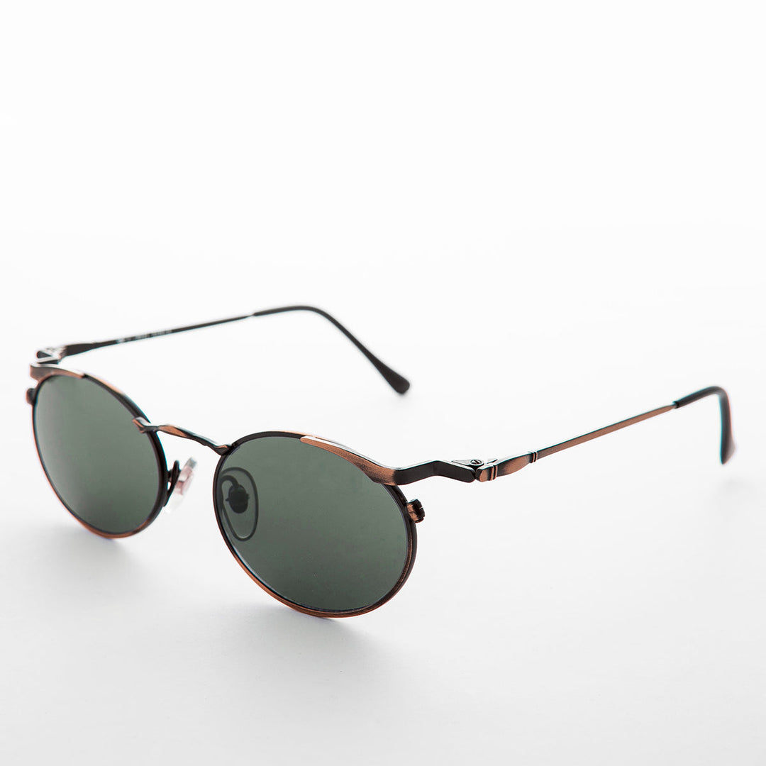 Oval Punk Grunge Steampunk Vintage Sunglass - Dieselgoth