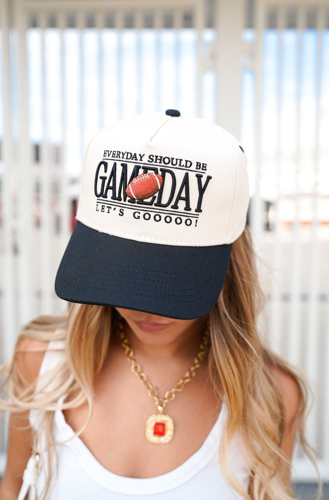 Everyday Should Be Gameday - Black Vintage Trucker Hat