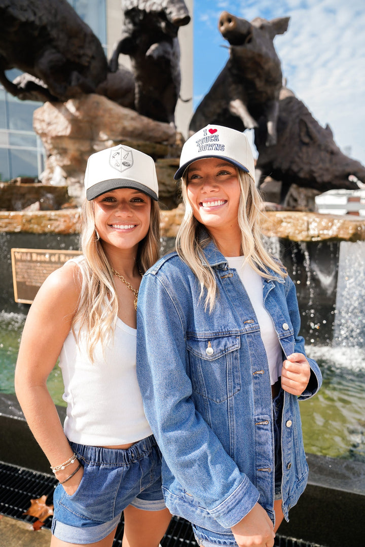 Gameday Crest #1 Fan - Black Vintage Trucker Hat