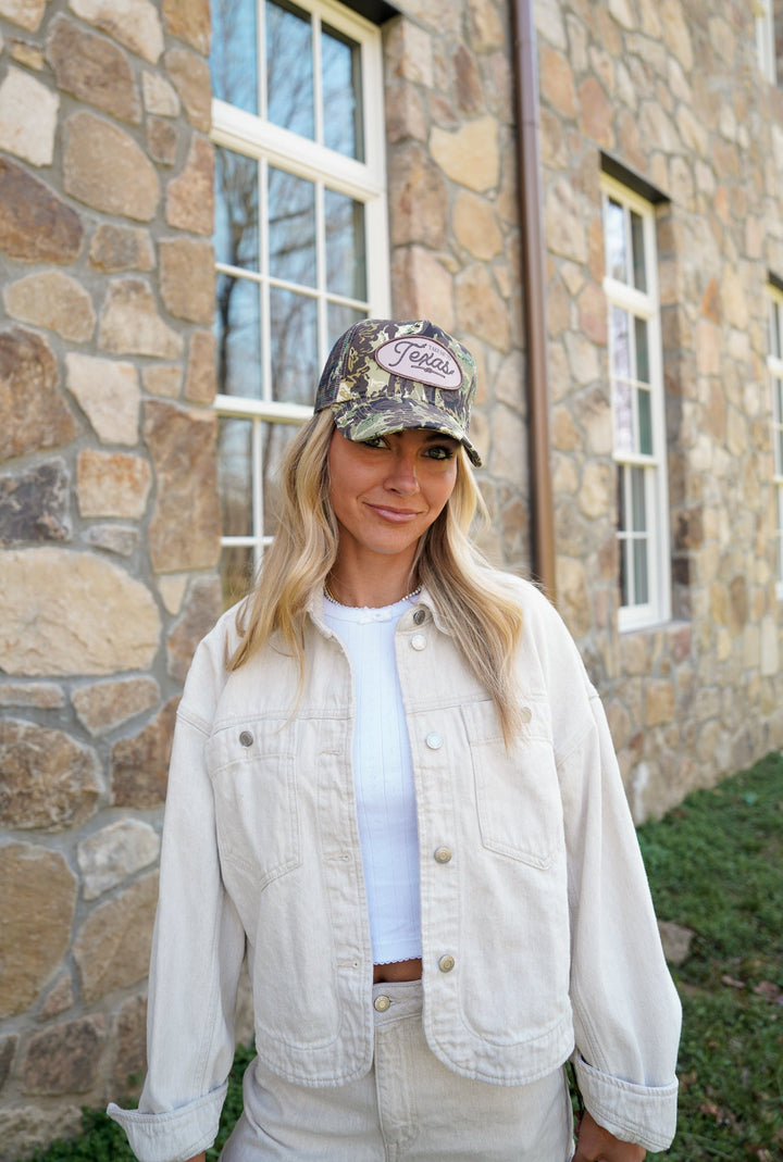 Take me to Texas - Camo Vintage Trucker Hat