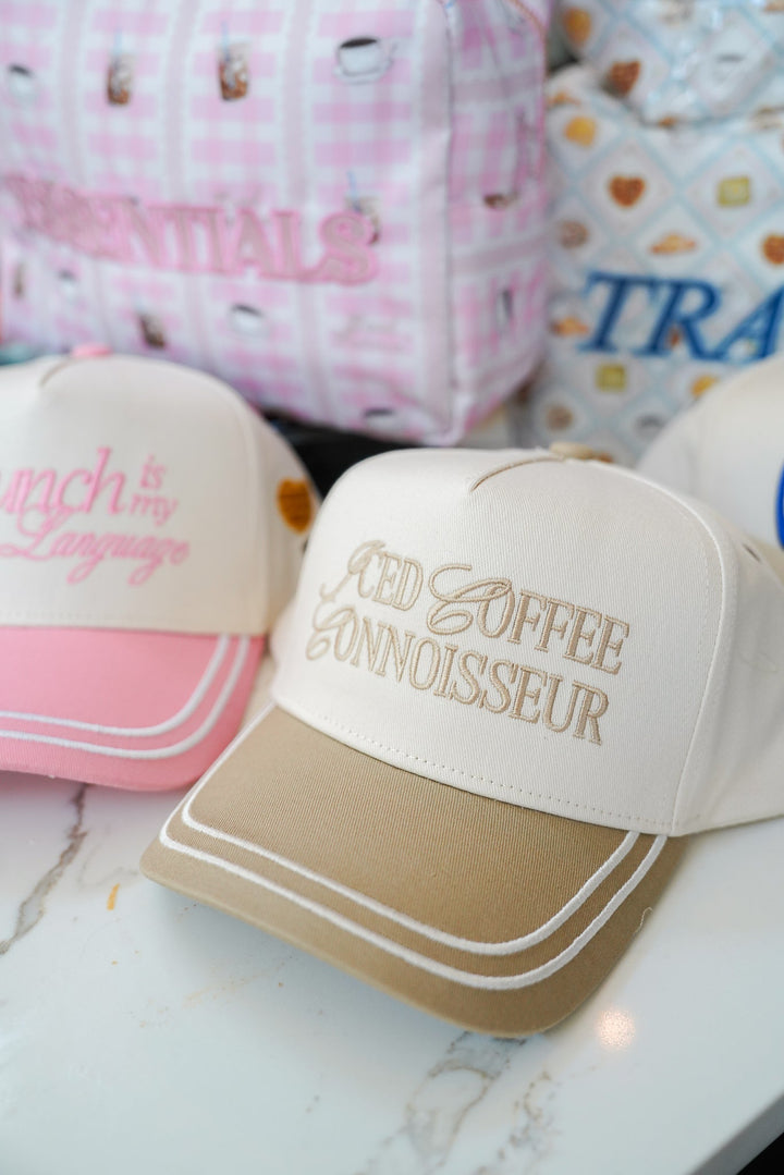 Iced Coffee Connoisseur - Tan Vintage Trucker Hat